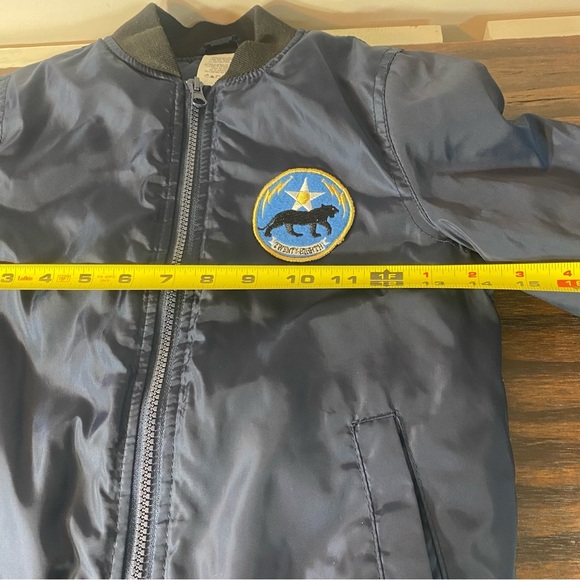 Route 66 Boys Jacket w/Patches Cougar Size Small 6/7 Blue - Picture 5 of 6